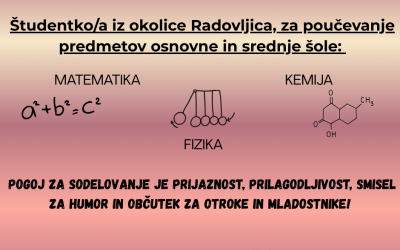 Iščemo študenta/ko!