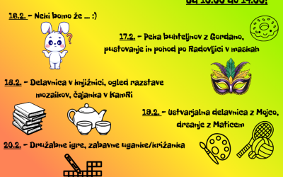 Zimske počitnice v KamRi – PRIJAVE!